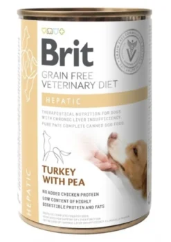 BRIT Veterinary Diet Hepatic Turkey&Pea 12x400g