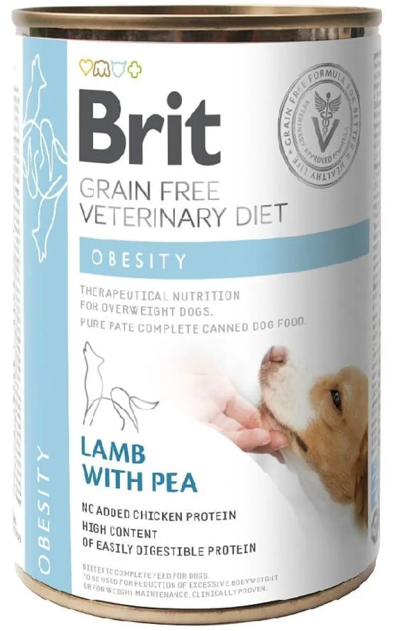BRIT Veterinary Diet Obesity Lamb&Pea 24x400g