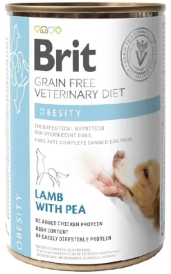 BRIT Veterinary Diet Obesity Lamb&Pea 12x400g
