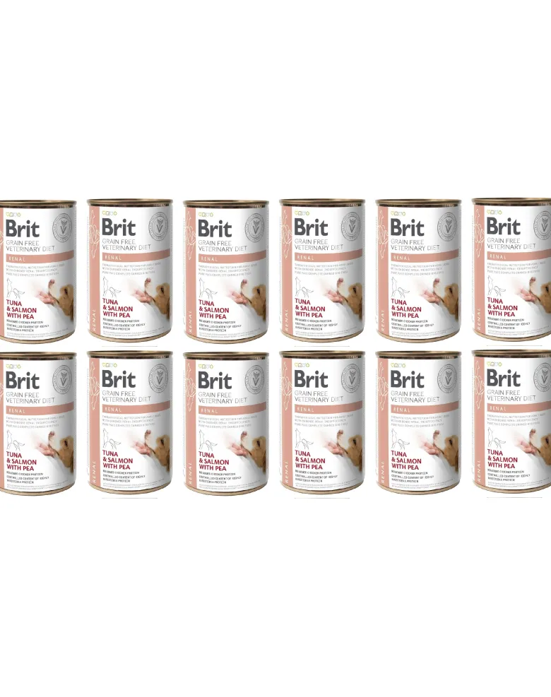 BRIT Veterinary Diet Renal Tuna&Salmon&Pea 12x400g