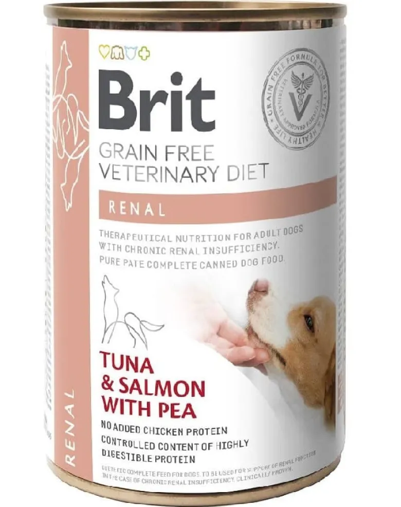 BRIT Veterinary Diet Renal Tuna&Salmon&Pea 12x400g