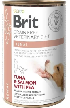 BRIT Veterinary Diet Renal Tuna&Salmon&Pea 24x400g