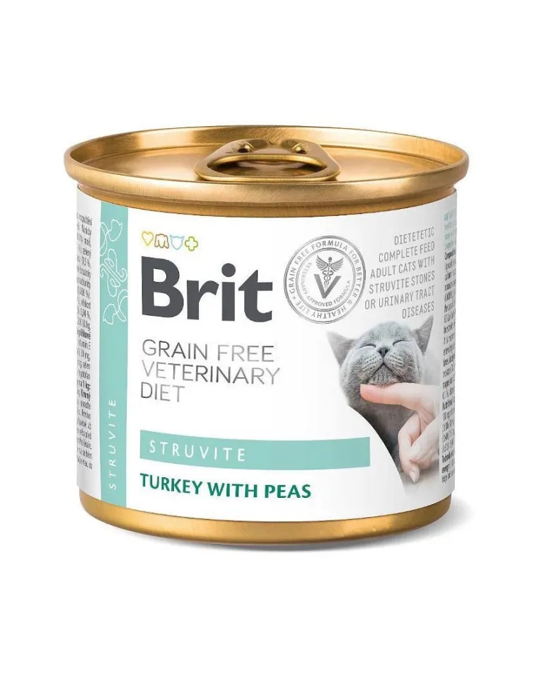 BRIT Veterinary Diet Struvite Turkey&Pea 200g