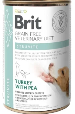 BRIT Veterinary Diet Struvite Turkey&Pea 12x400g