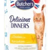 BUTCHER'S Delicious Dinners cibo per gatti, pezzi di pollo in gelatina, 400g