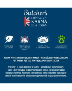 BUTCHER'S Original Recipe in Gravy cibo per cani, polpettine di manzo in salsa, 400g