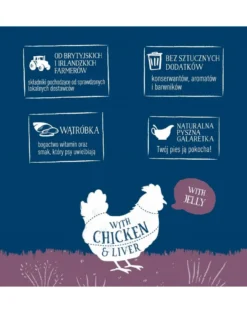 BUTCHER'S Original Recipe in Jelly cibo per cani, pezzi di pollo in gelatina, 400g