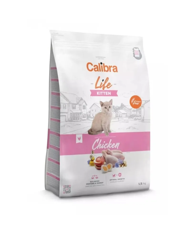 CALIBRA Cat Life Kitten Chicken 1,5kg con pollo per gattini