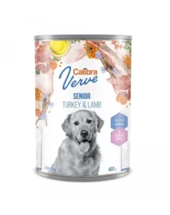 CALIBRA Dog Verve GF Senior Turkey&Lamb 400g Cibo umido senza cereali con tacchino e agnello per cani anziani