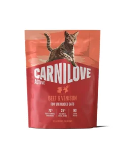 CARNILOVE Active Cat Beef and Venison Sterilised 400 g manzo e selvaggina, per gatti sterilizzati