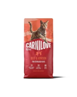 CARNILOVE Active Cat Beef and Venison Sterilised 6 kg manzo e selvaggina, per gatti sterilizzati