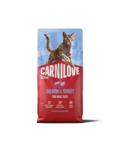 CARNILOVE Active Cat Salmon and Turkey Adult 6 kg salmone e tacchino, per tutti i gatti adulti