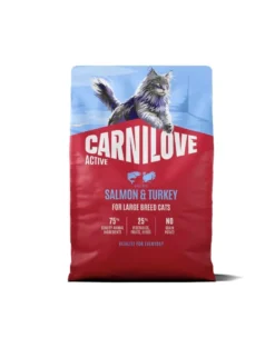 CARNILOVE Active Cat Salmon and Turkey Adult Large 2 kg salmone e tacchino, per gatti di grandi razze