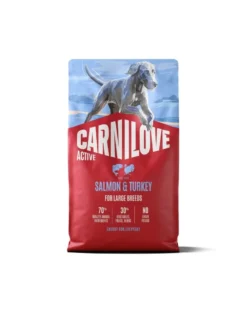 CARNILOVE Active Dog Salmon & Turkey Adult Large Breeds 4 kg salmone e tacchino, per cani adulti di grandi razze