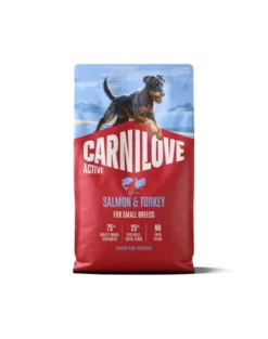 CARNILOVE Active Dog Salmon & Turkey Adult Small Breeds 4 kg salmone e tacchino, per cani adulti di piccole razze