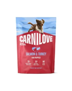 CARNILOVE Active Dog Salmon & Turkey Puppies 1,5 kg salmone e tacchino, per cuccioli in crescita