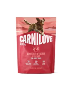 CARNILOVE Active Dog Venison and Reindeer Adult 1,5 kg carne di cervo, renna e cinghiale, per cani adulti