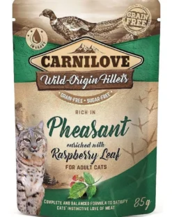 CARNILOVE Cat 24 x 85 g Fagiano e foglie di lampone