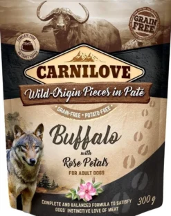 CARNILOVE Dog Paté Buffalo with Rose Petals 300g