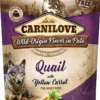 CARNILOVE Dog Paté Quail with Yellow Carrot 300g cibo umido per cani Quaglia con carota gialla