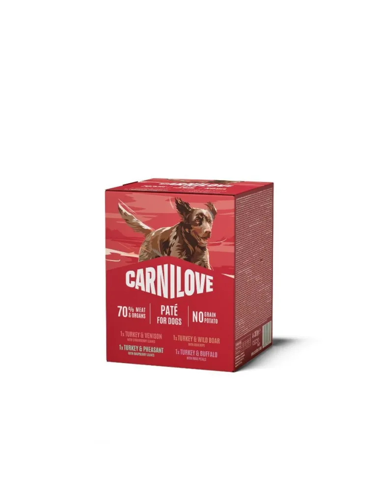CARNILOVE Dog Pouch Multipack 4X300g mix cibo umido mix sapori per cani adulti