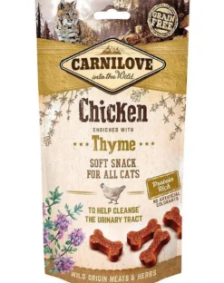 CARNILOVE Semi moist snacks delizioso spuntino semi-umido con pollo e timo 50 g