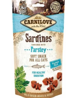 CARNILOVE Semi moist snacks snack con sardine e prezzemolo 50g