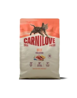 CARNILOVE True Fresh Cat Beef Kittens 2 kg manzo, per gattini di tutte le razze