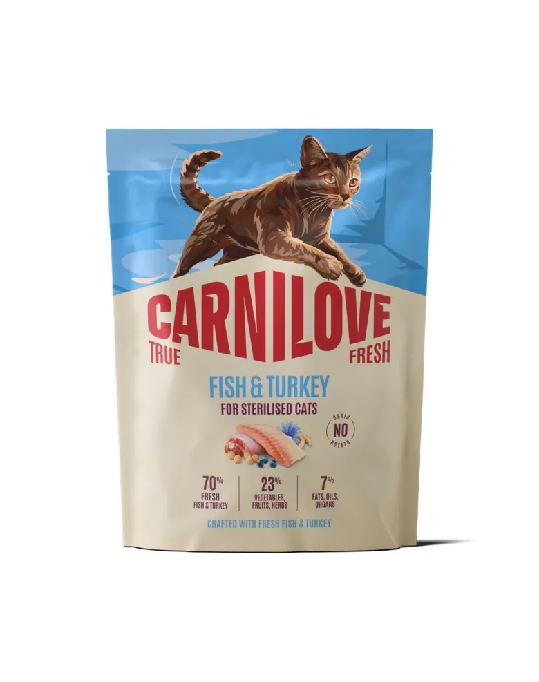 CARNILOVE True Fresh Cat Fish and Turkey Sterilised 400 g pesce e tacchino, per gatti sterilizzati