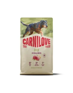 CARNILOVE True Fresh Dog Duck Adult Small Breeds 4 kg cibo secco con anatra fresca per cani adulti di piccole razze