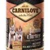 CARNILOVE Wild Meat Salmon & Turkey salmone e tacchino per cuccioli 400 g
