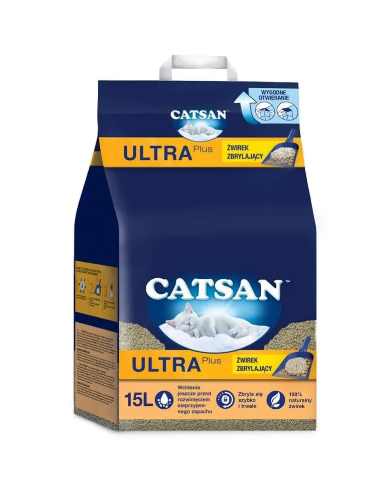 CATSAN Ultra Plus 15l lettiera per gatti a zolle