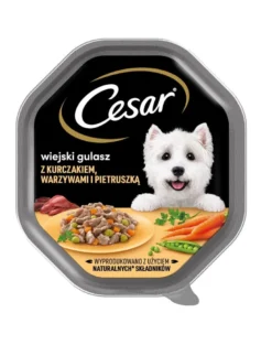 CESAR 150 g Alimento umido completo per cani adulti in salsa con pollo, verdure e prezzemolo