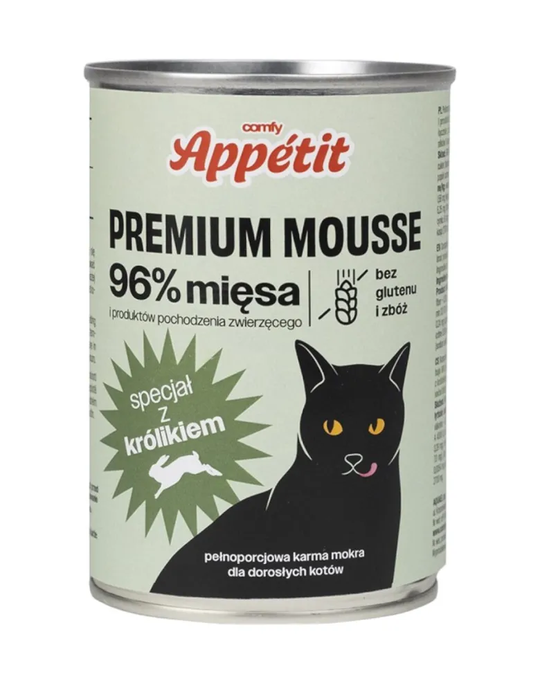 COMFY APPETIT PREMIUM Mousse con coniglio per gatti 400g