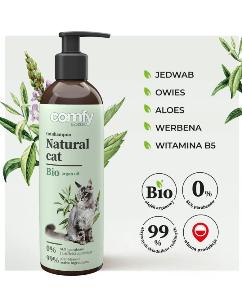 COMFY Natural Cat 250 ml shampoo per gatti