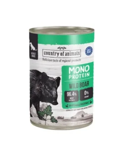 COUNTRY OF ANIMALS Dog Monoprotein Wild Boar 400g cinghiale, cibo umido per cani