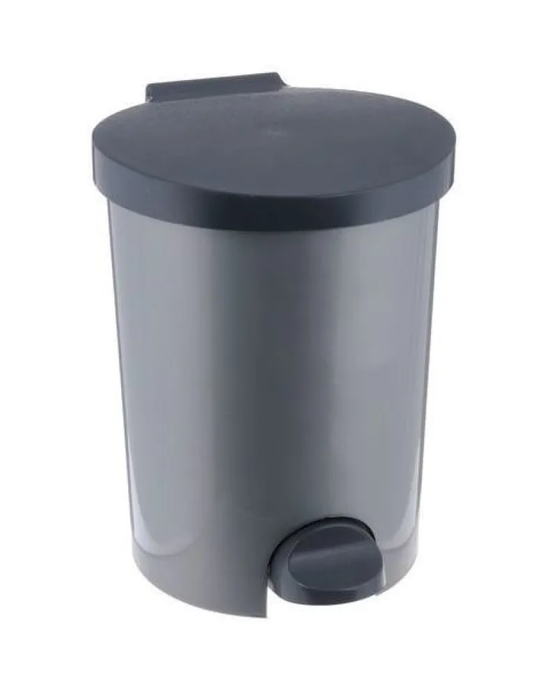 CURVER Cestino con pedale 15 l argento