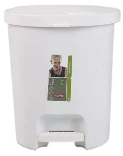 CURVER Cestino con pedale 25 l bianco