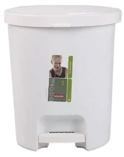 CURVER Cestino con pedale 15 l bianco