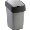 CURVER Cestino FLIP BIN 9L argento/antracite