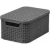 CURVER Cestino "STILE S con coperchio grigio scuro
