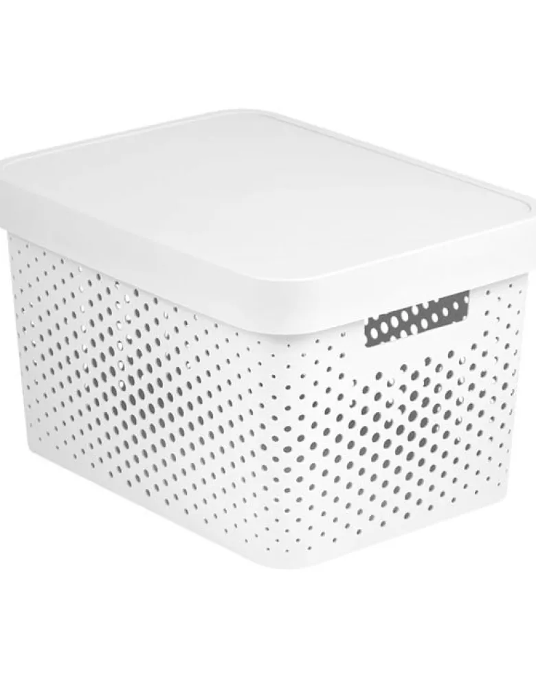 CURVER INFINITY Contenitore traforato da 17 l con coperchio bianco