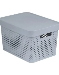 CURVER INFINITY Contenitore traforato da 17 l con coperchio grigio chiaro