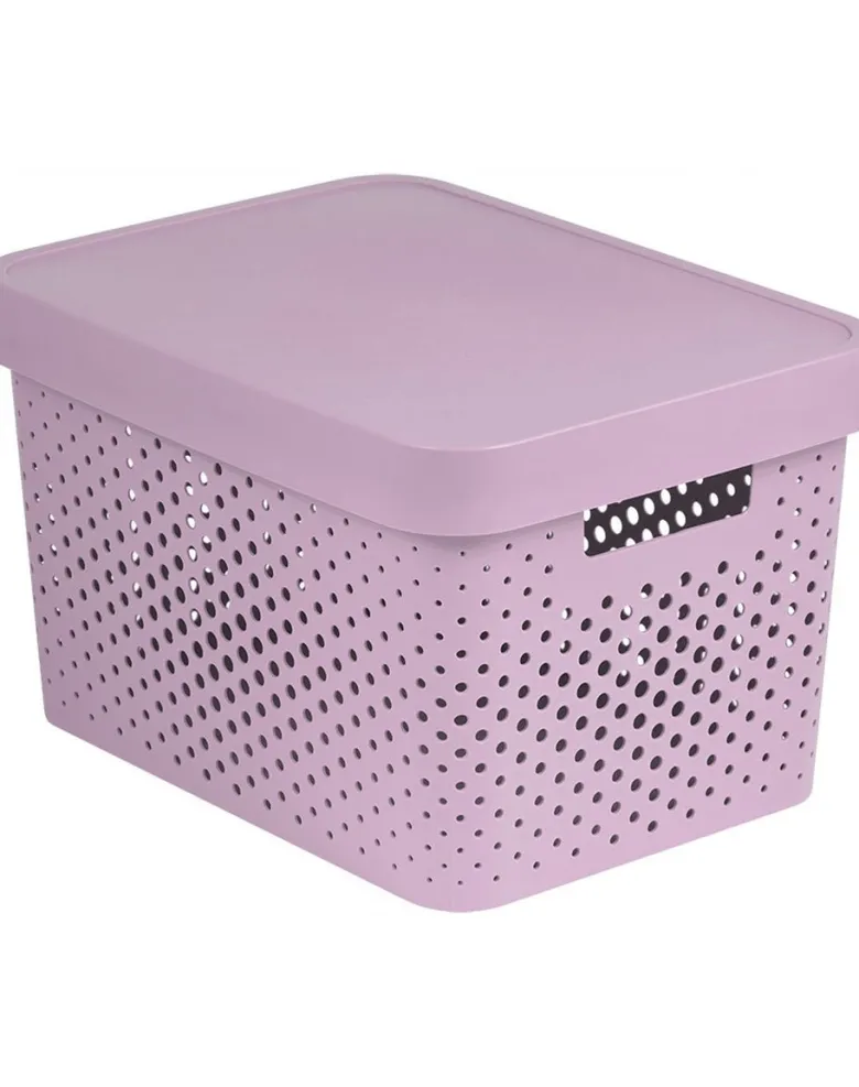 CURVER INFINITY Contenitore traforato da 17 l con coperchio rosa