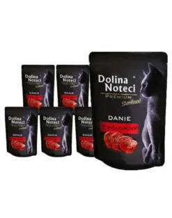 DOLINA NOTECI Premium a base di manzo per gatti sterilizzati 10 x 85g