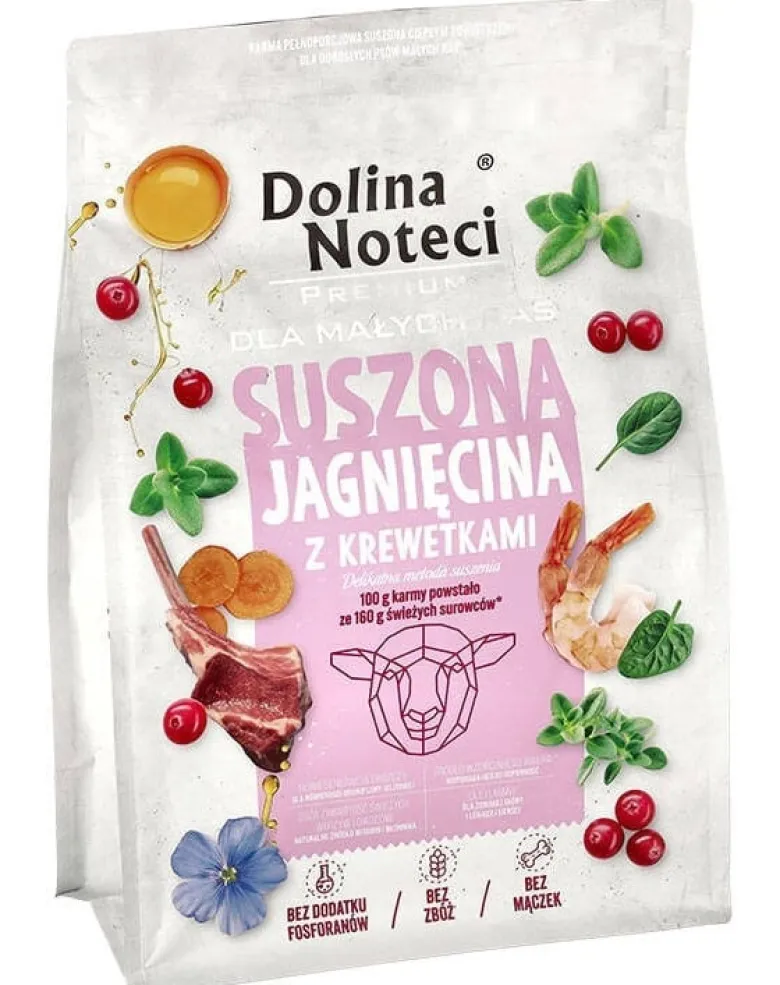 DOLINA NOTECI Premium Agnello con gamberi cibo secco per cani di piccola taglia 3 kg
