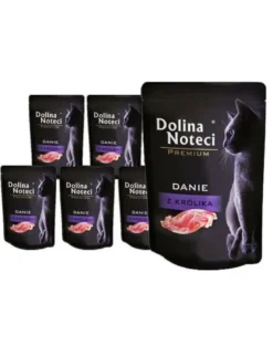 DOLINA NOTECI Premium con coniglio per gatti adulti 10 x 85g