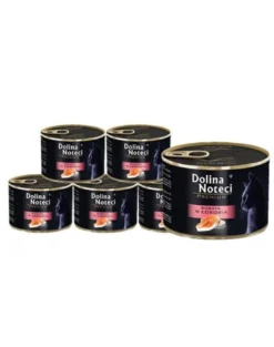 DOLINA NOTECI Premium ricco di salmone per gatti adulti 12 x 185g