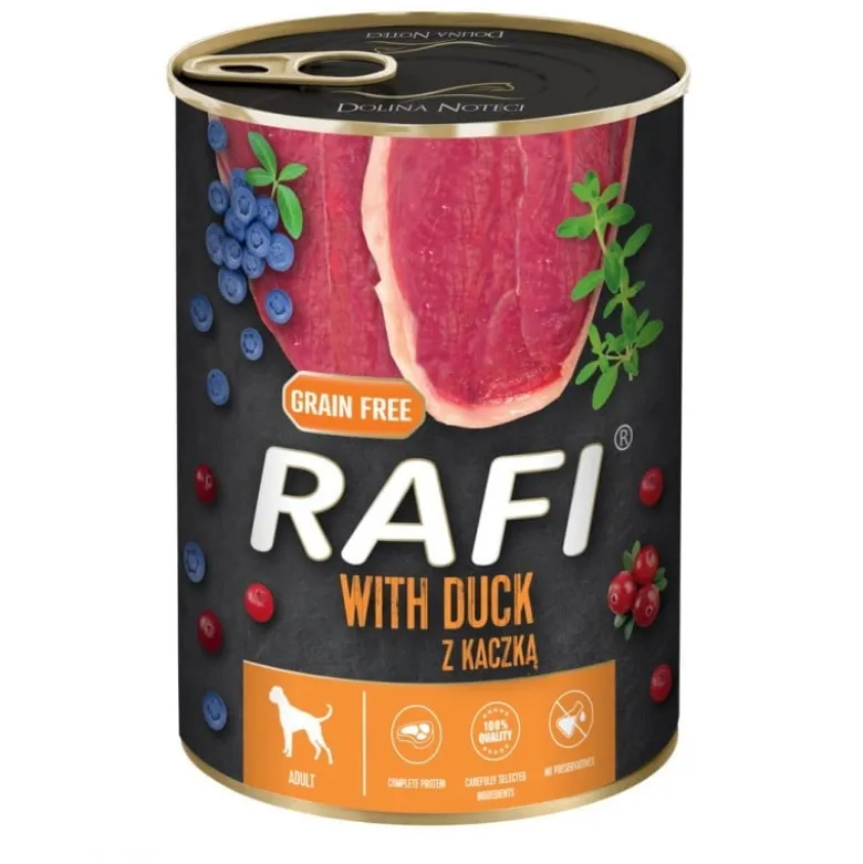 DOLINA NOTECI RAFI mix gusti anatra, quaglia, agnello 36 x 400g