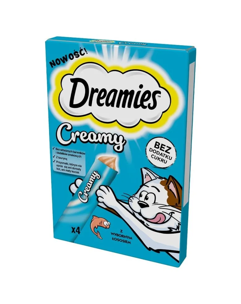 DREAMIES Creamy Snack con salmone per gatti 44x10g